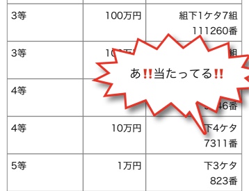 年末ジャンボが大当たり〜！