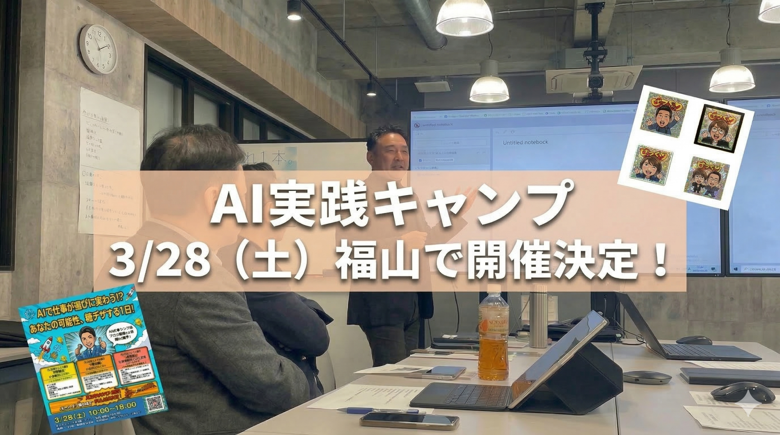 【3/28福山開催】経営者・個人事業主のためのAI 1DAY実践講座